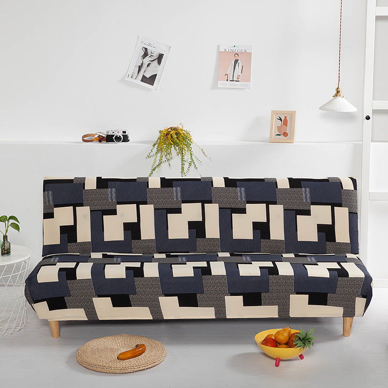 Stretch Folding Sofa Without Armrest Fitted Sheet Bedspread