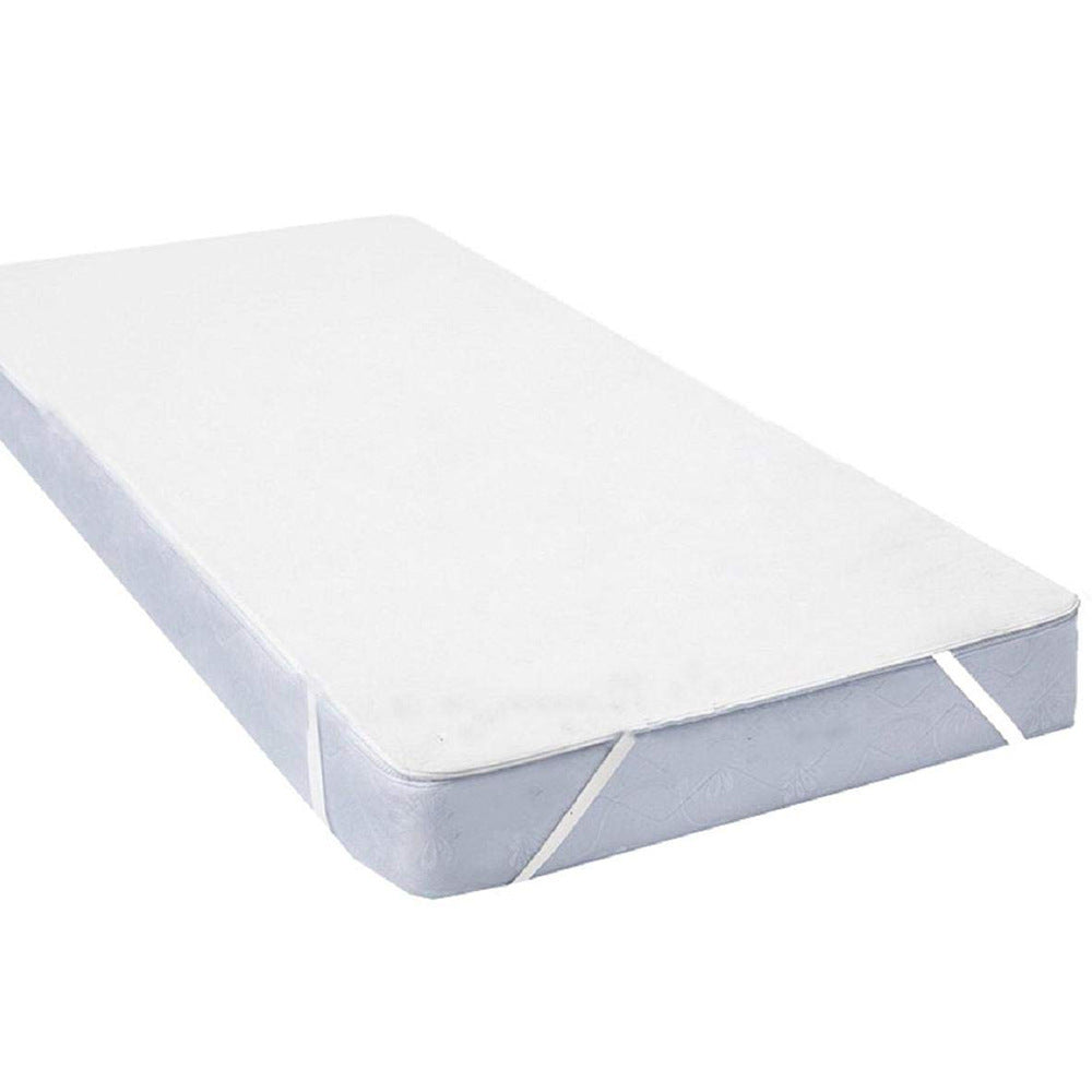 Towel Cloth Lace-up Waterproof Mattress Protector Solid Color Bedspread