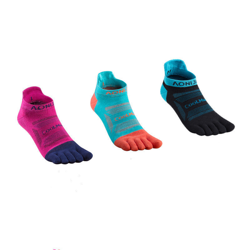 Running and cycling five finger socks