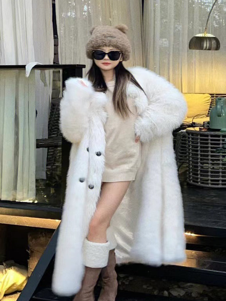 Mid Length Knee Length Coat With A Thicker Temperament
