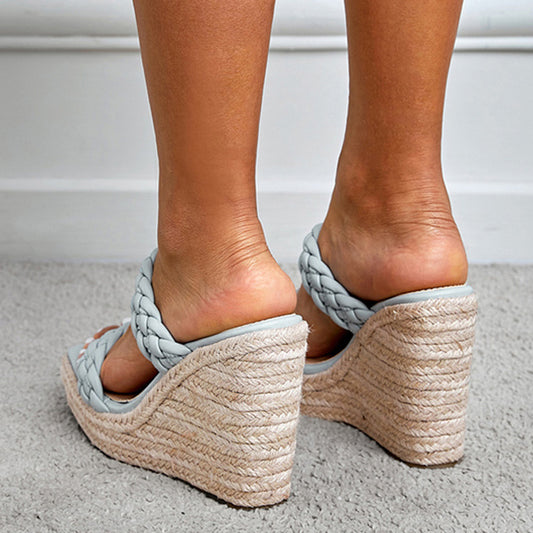 Sloped Toe High Heel Sandals Female