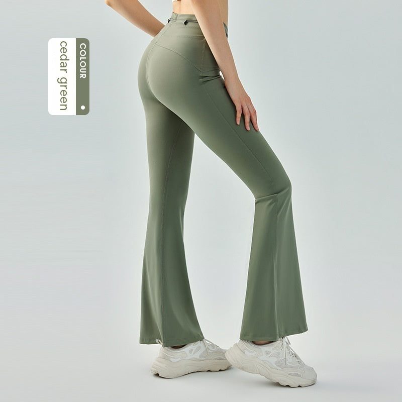 Abdominal Tightening And Hip Lifting Micro Pull Exercise Quick Drying Fitness Pants