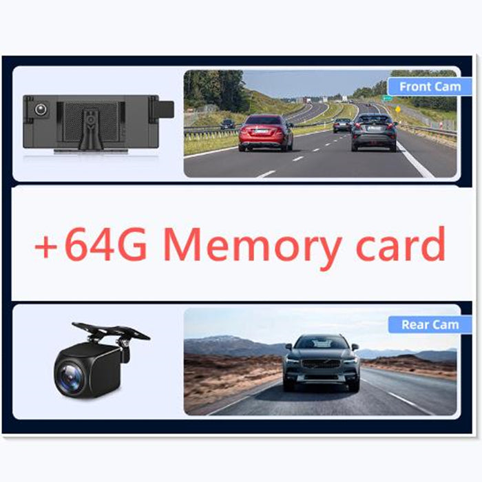 3 Camera CarPlay Driving Recorder Split Screen