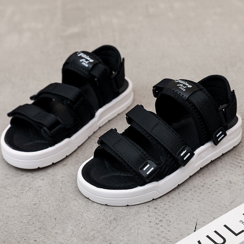 Women's Summer New Velcro Flat Soft Sole Non-Slip Sandals