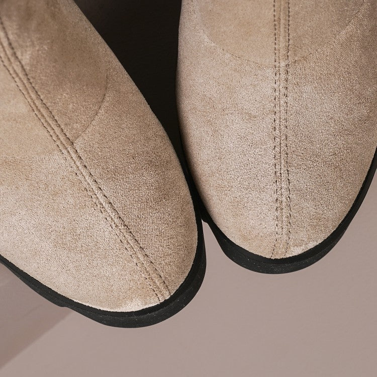 Women's Fashion Casual Waterproof Platform Elastic Boots