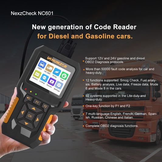 NC601 12v-24v Engine Code Reading Card Decoder