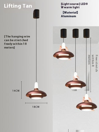 Adjustable Bedroom Bedside Led Small Droplight