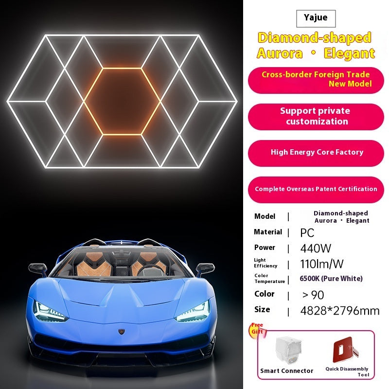 Honeycomb Car Beauty Led Station Light
