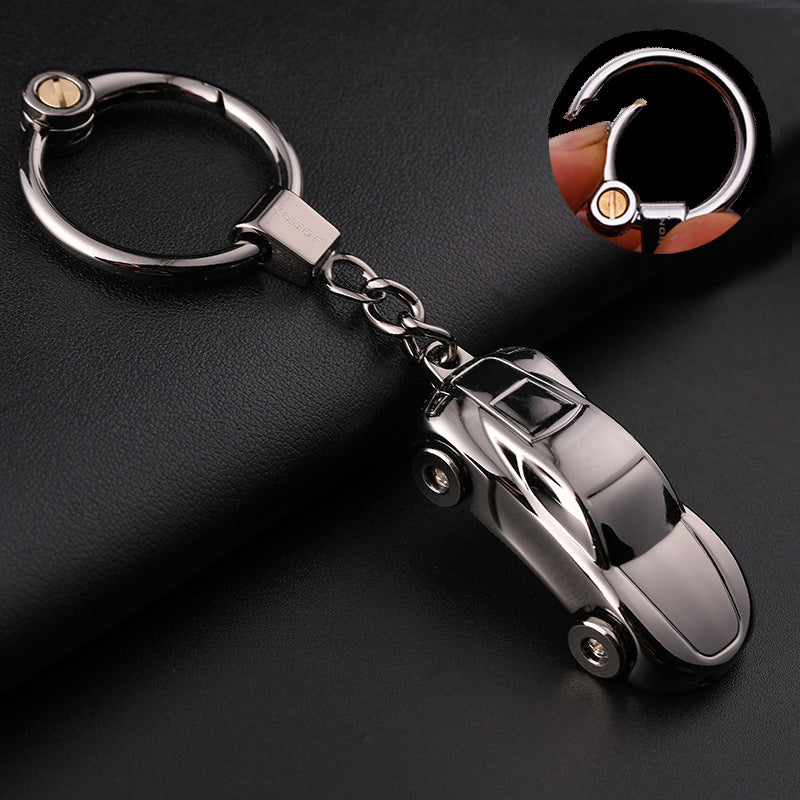Car Cute Couple Light-on Keychain
