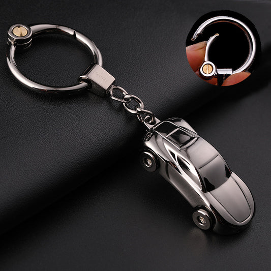 Car Cute Couple Light-on Keychain