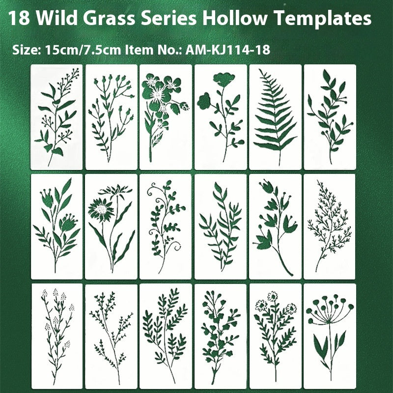 Wildflower Painting Template Flower Plant Spray Painting