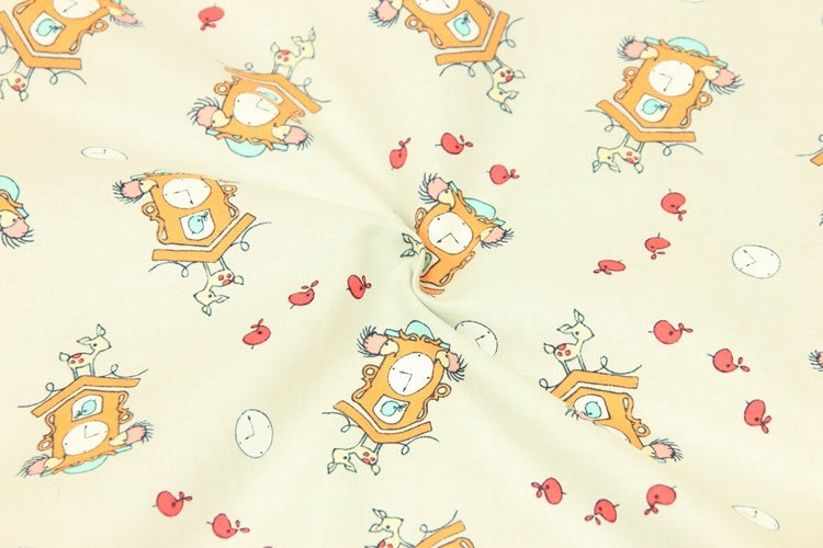 Plain Cotton Fabric Nordic Style Printing Handmade DIY