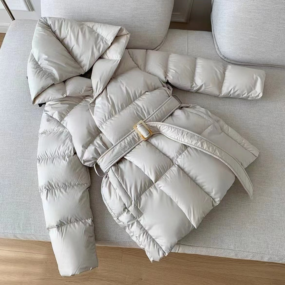 Slim And High-grade White Duck Down Jacket