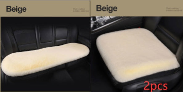 Car Seat Winter Plush Single Seat Square Cushion
