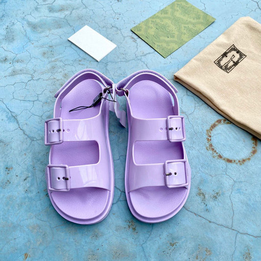 Flat Rubber All-match Open-toed Beach Shoes