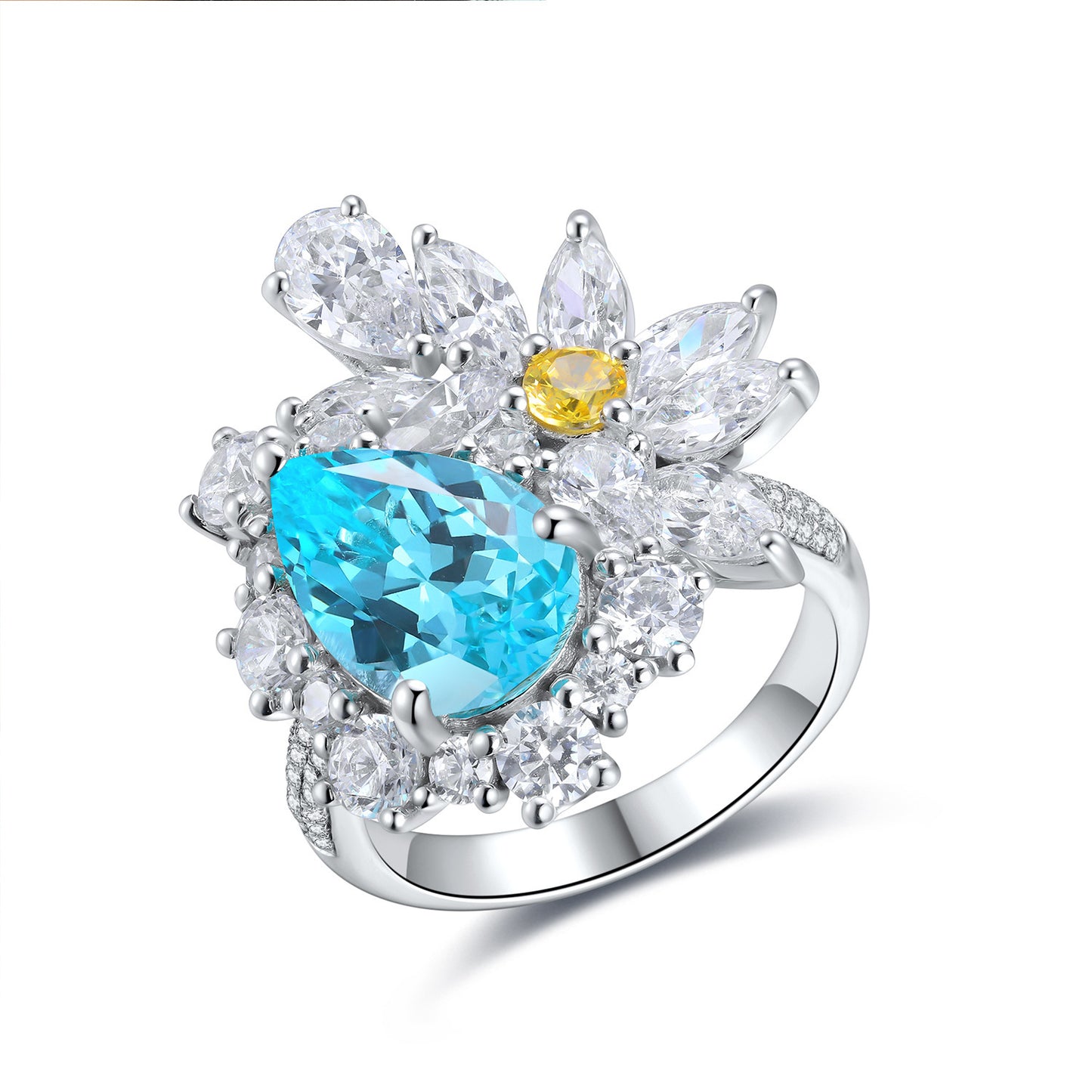 Cultivate Paraiba Women's Wedding Diamond Ring