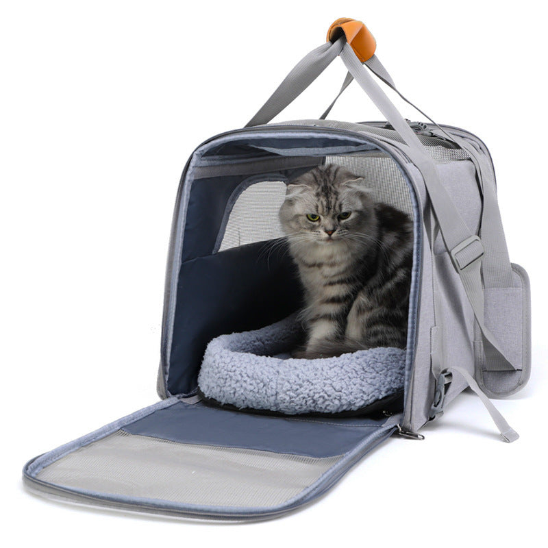 Foldable Small Dog Cat Diaper Bag Outdoor Breathable Shoulder Handbag