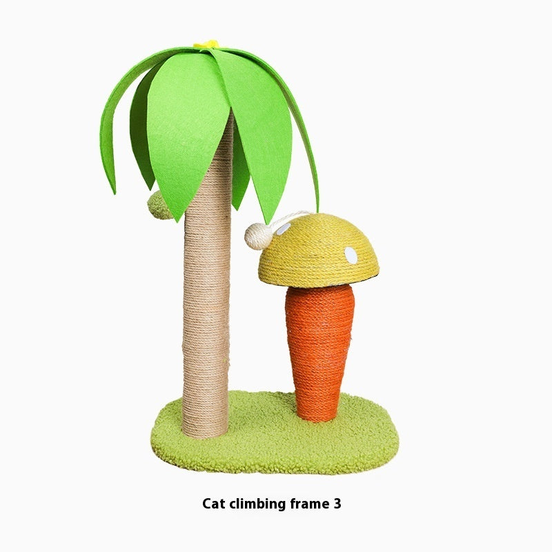Cat Climbing Frame Grinding Claw Coconut Tree