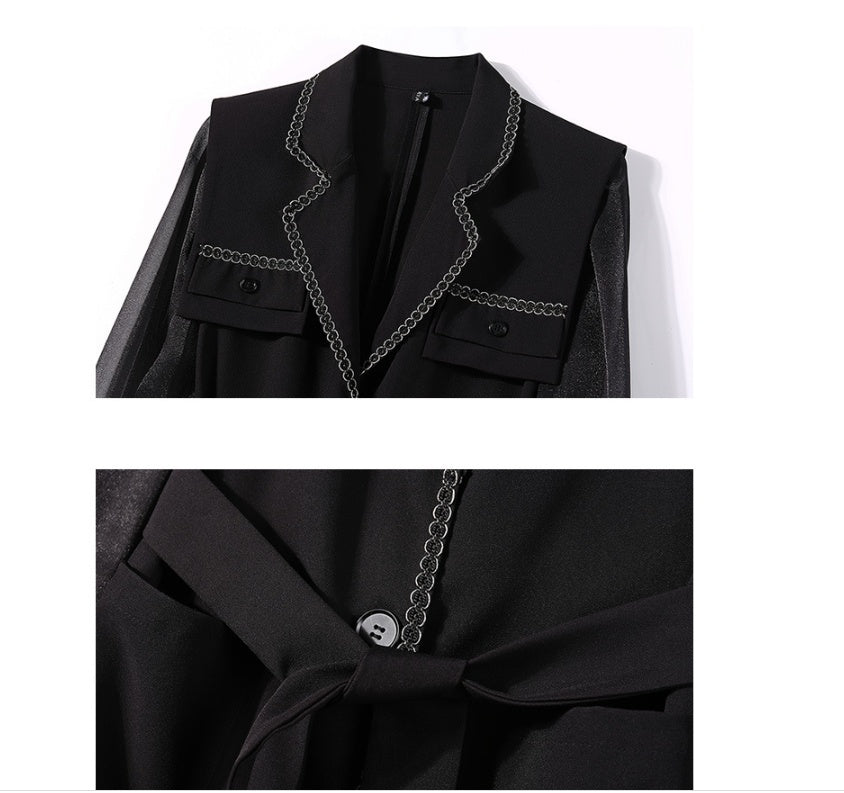 Fashion Lace Sleeve Top Fragrant Lace Waist Coat