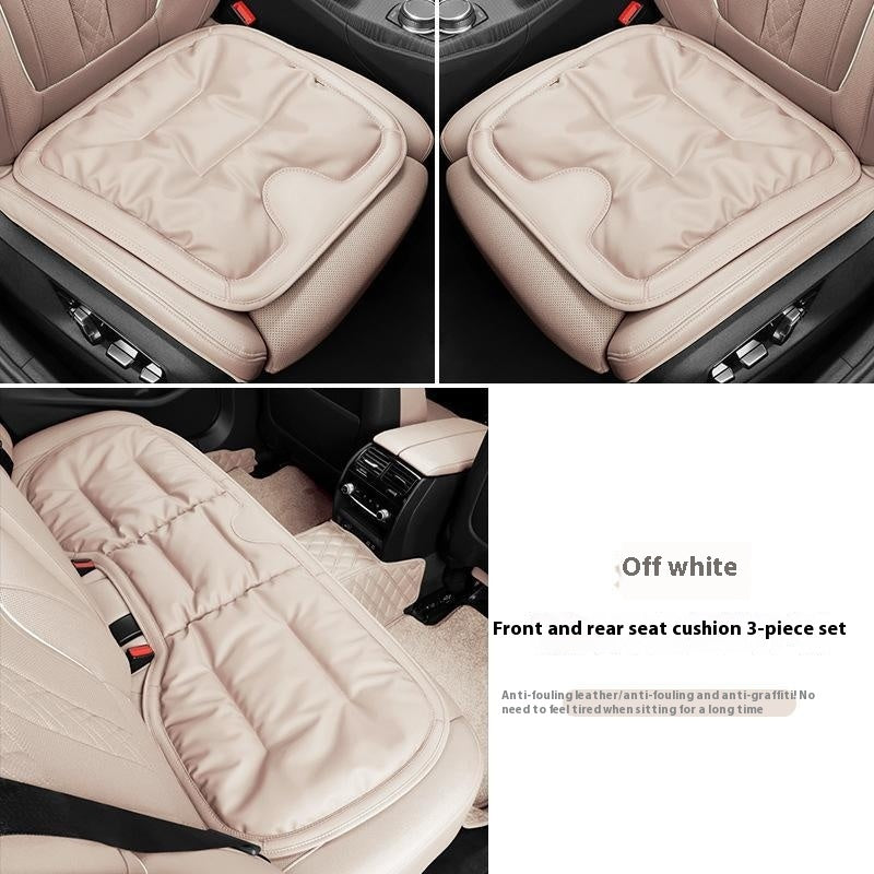 Car Seat Cushion Anti-fouling Leather Winter One-piece Three-piece Set
