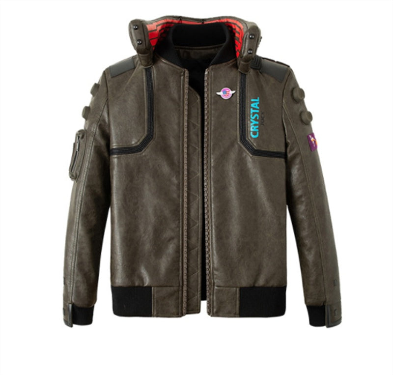 Men's Cos Same Style Leather Jacket
