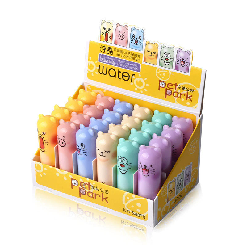 Autumn And Winter Cute Bear Colorless Lip Balm
