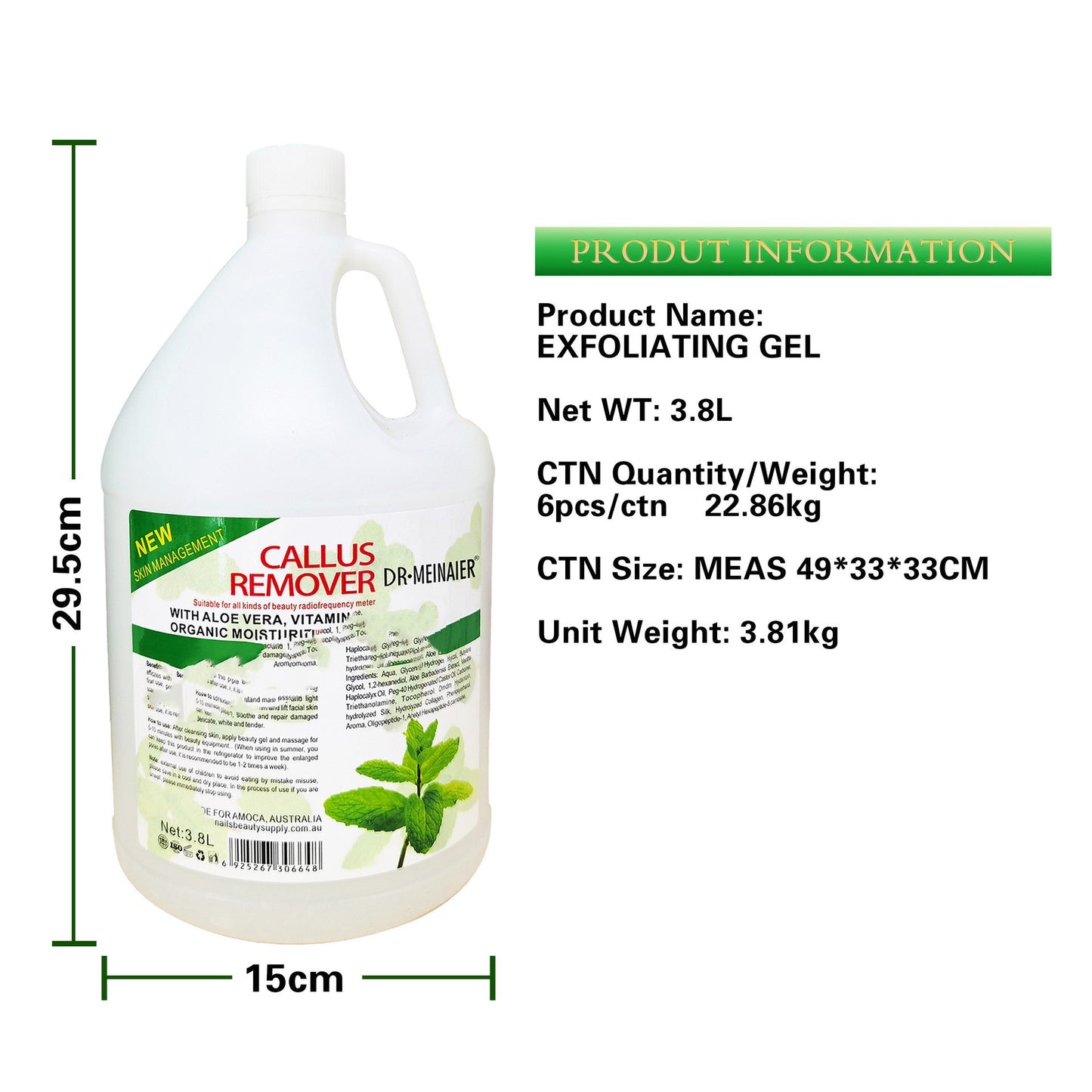 Exfoliating Gel Gentle Deep Cleansing