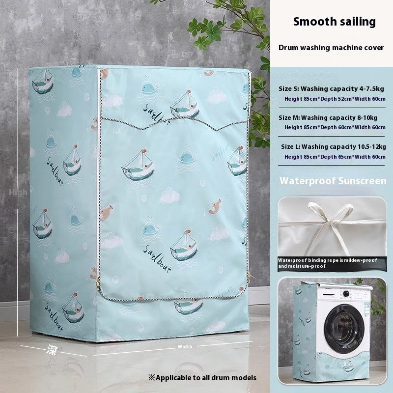 Roller Washing Machine Cover Waterproof Sunscreen Cover Dust Cover UV Protection