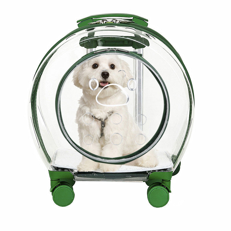 Pet Trolley Bag Portable Dog Out Transparent Trolley Bag Space Capsule