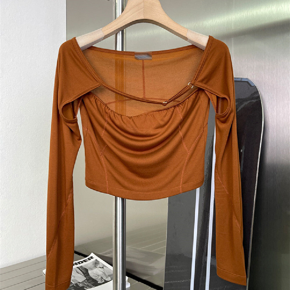 Women's New Knitting Thin T-shirt Top