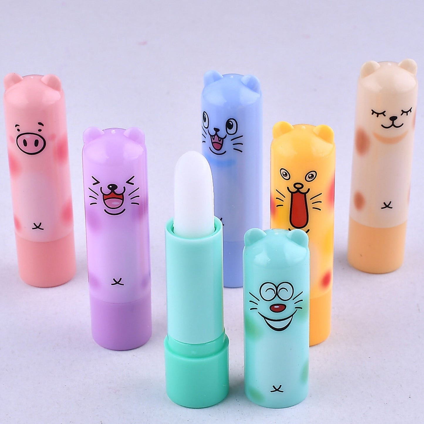 Autumn And Winter Cute Bear Colorless Lip Balm