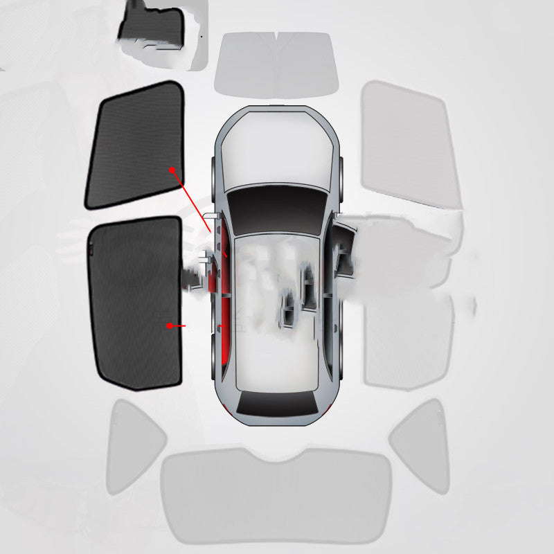 Heat Insulated Front Window And Rear Sunshade