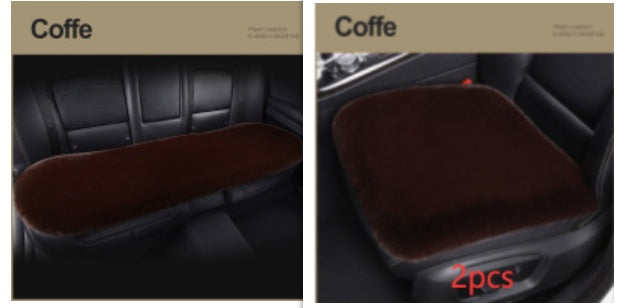 Car Seat Winter Plush Single Seat Square Cushion