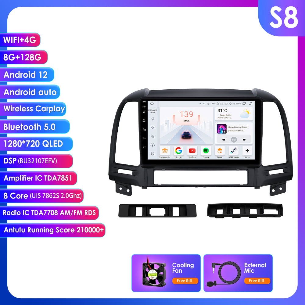 Hyundai Santa Fe 2 06-12 Android Central Control Car GPS Navigation
