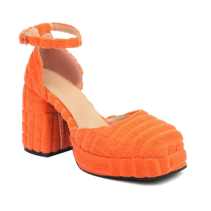 Fashion High-heeled Runway Sandals