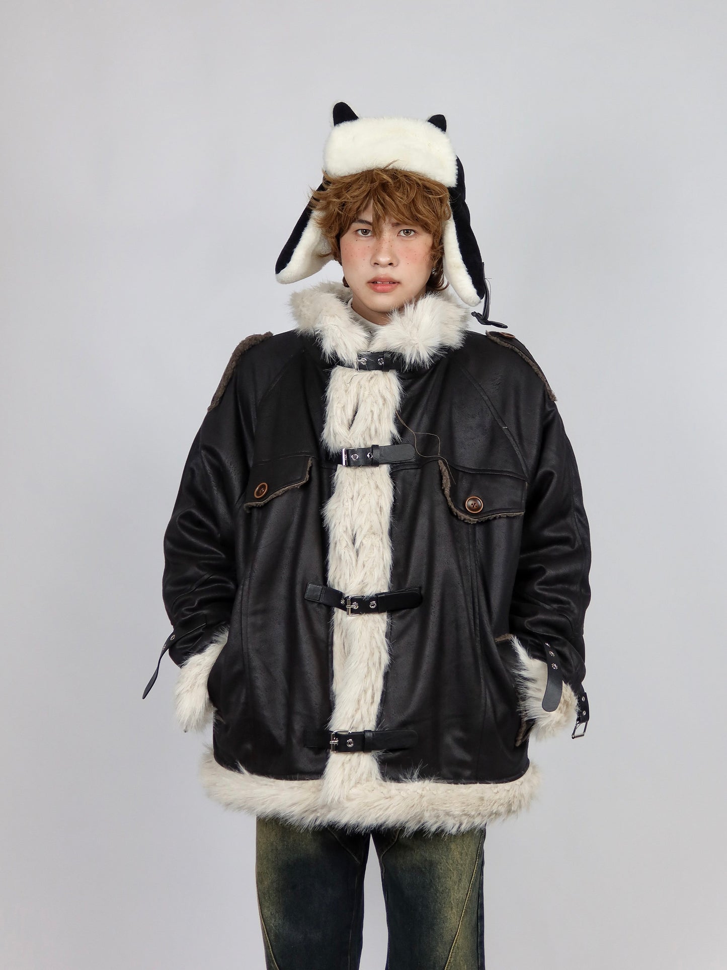 Retro Lamb Fur Coat For Women