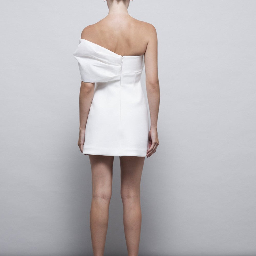 Women's Fashion Irregular Bow Dress