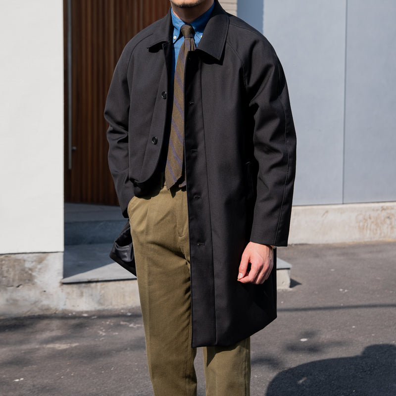 Men's Anti-wrinkle Draping Casual Coat Mid-length Trench Coat