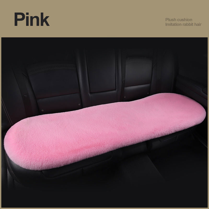 Car Seat Winter Plush Single Seat Square Cushion