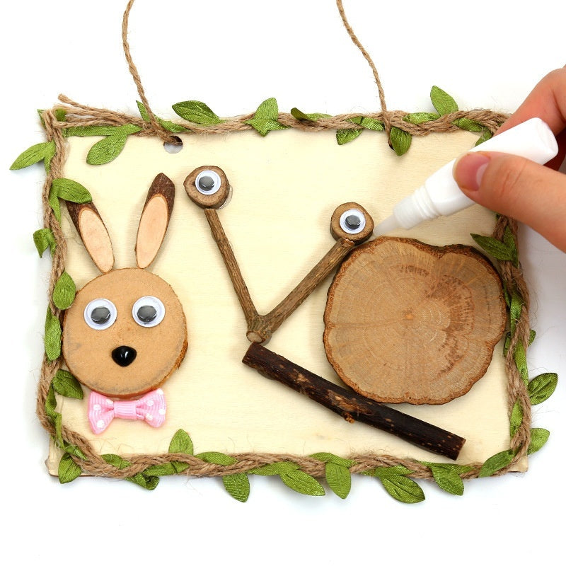 Arbor Day DIY Natural Branches Handmade Wooden Art Wood Painting