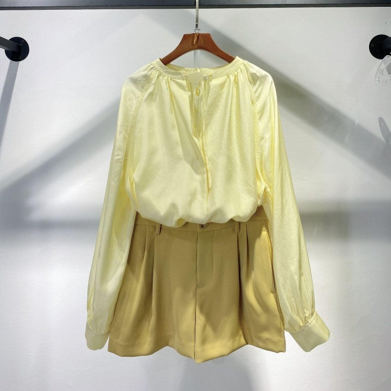 Spring And Summer Mulberry Silk Women's Silk Shirt