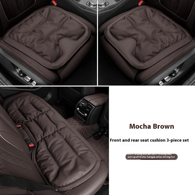 Car Seat Cushion Anti-fouling Leather Winter One-piece Three-piece Set
