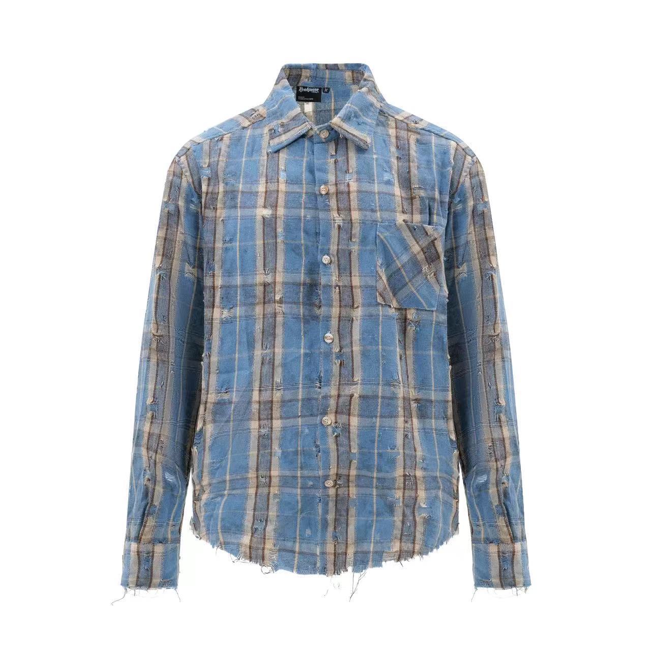 Fashion Personality Hole Vintage Shirt
