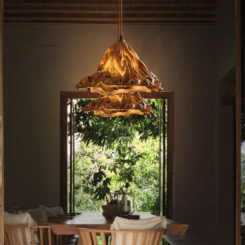 Lotus Leaf Retro Japanese Style Bed Head Restaurant Decoration Small Droplight