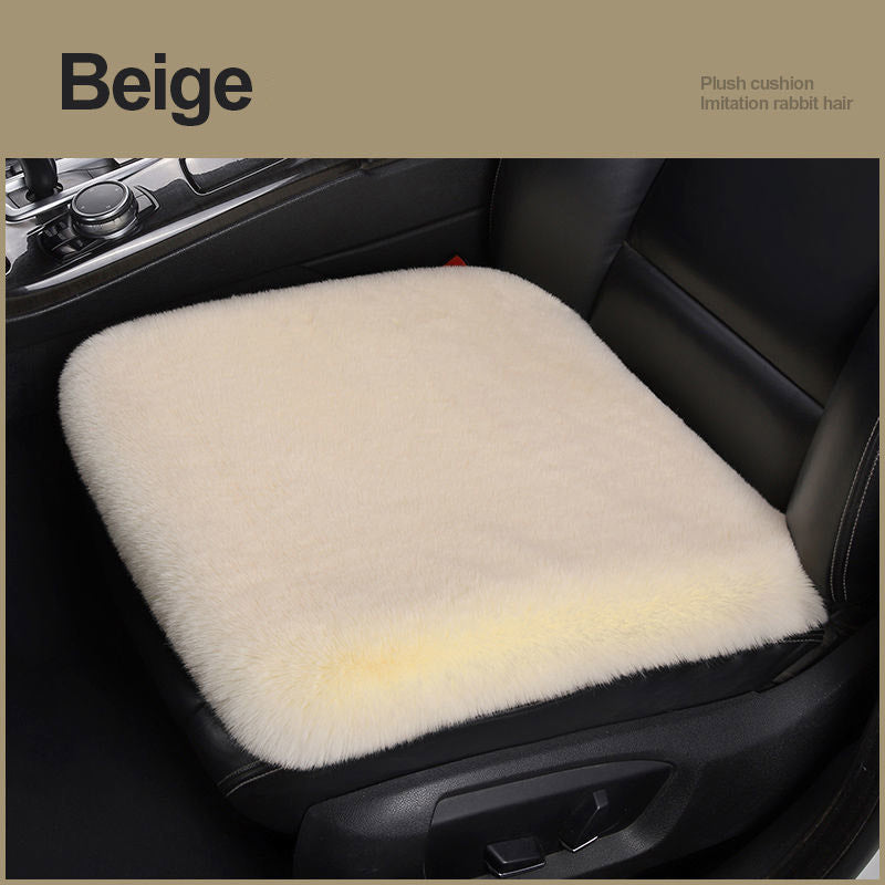 Car Seat Winter Plush Single Seat Square Cushion