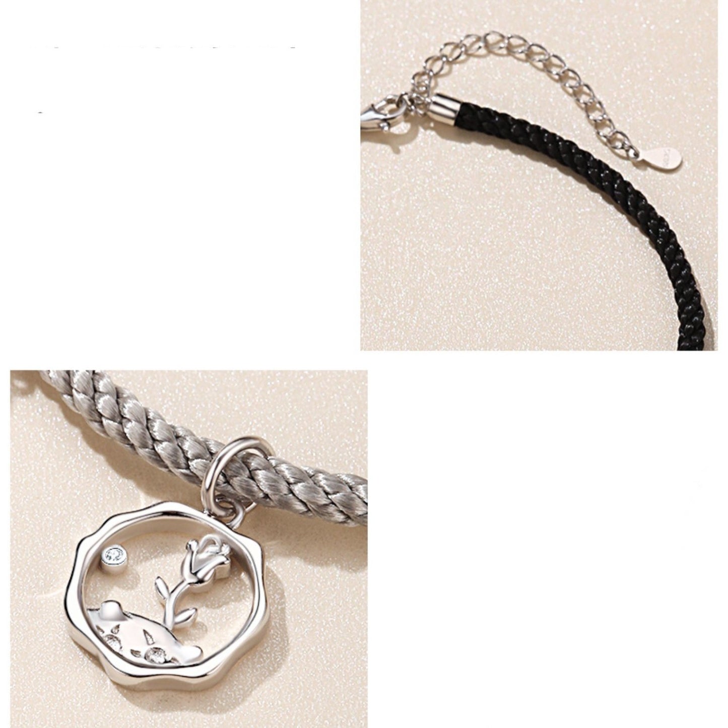 Sterling Silver Couple Bracelet For Women And Men