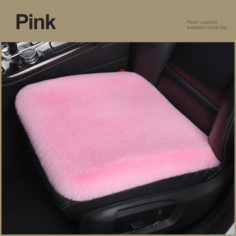Car Seat Winter Plush Single Seat Square Cushion