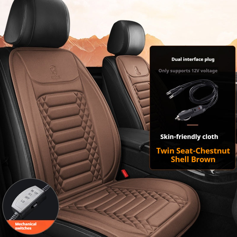 Winter Warm Plush Car Electric Heating Seat