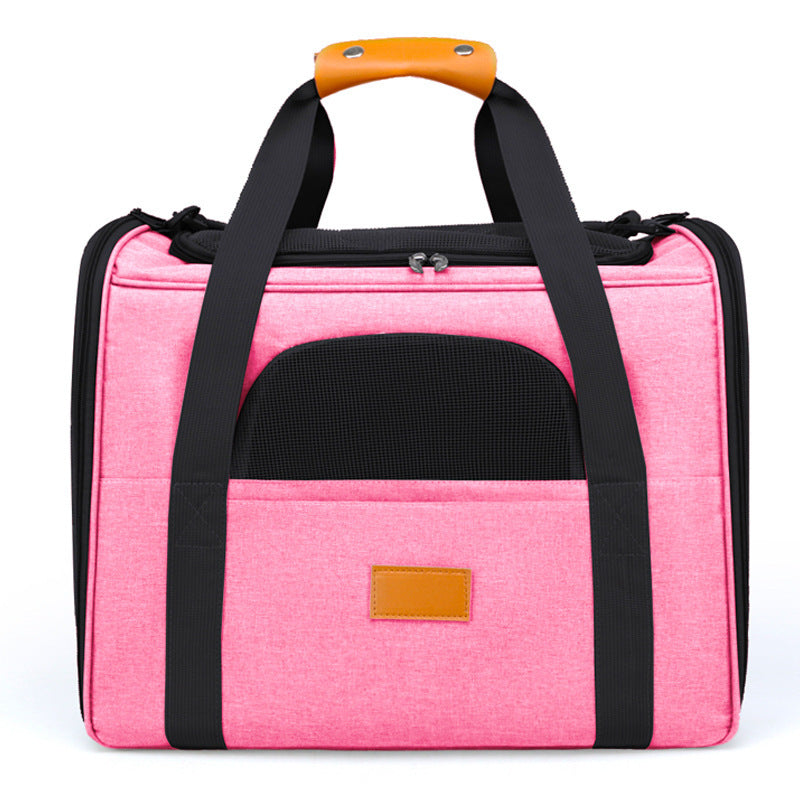 Foldable Small Dog Cat Diaper Bag Outdoor Breathable Shoulder Handbag