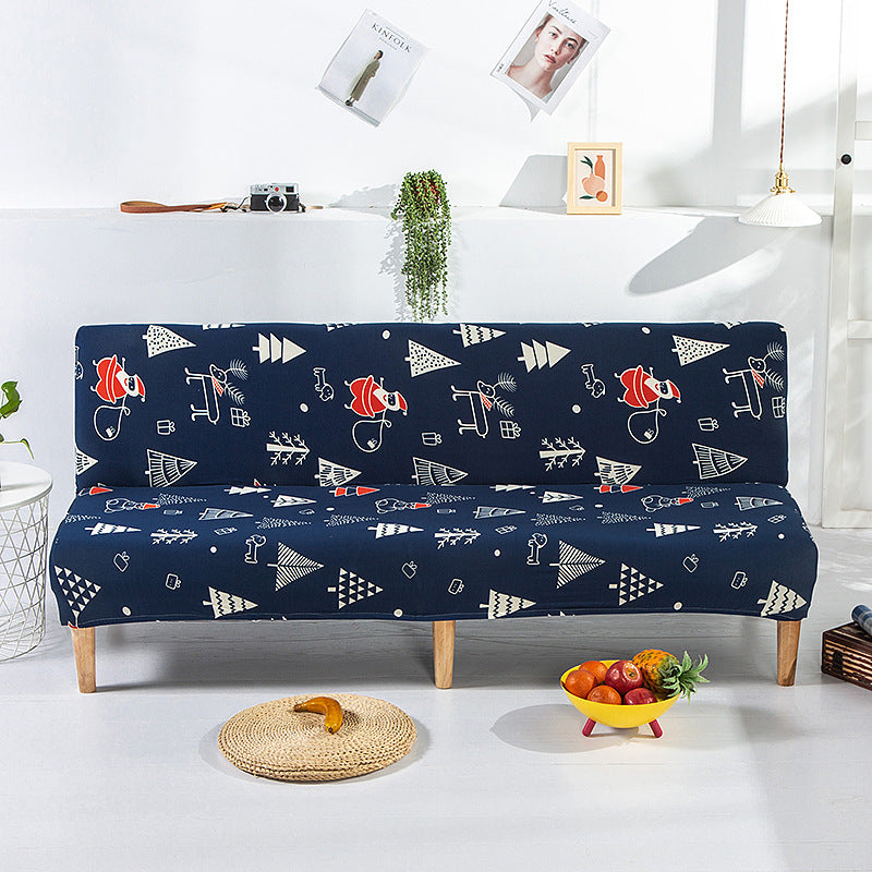 Stretch Folding Sofa Without Armrest Fitted Sheet Bedspread